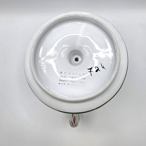 Hand Painted Taper Candle Holder R.C. & Cal Juncal Porto da Mos Ceramic Portugal - Picture 6 of 10